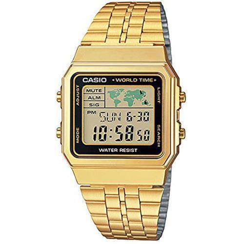 Casio Vintage A500WGA-1D Gold Plated Watch Unisex-Watch Portal Philippines