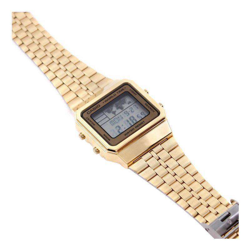 Casio Vintage A500WGA-9D Gold Plated Watch Unisex-Watch Portal Philippines