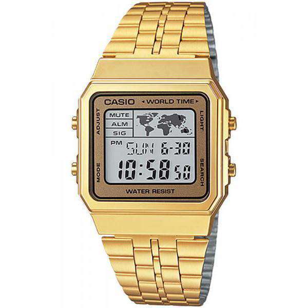 Casio Vintage A500WGA-9D Gold Plated Watch Unisex-Watch Portal Philippines
