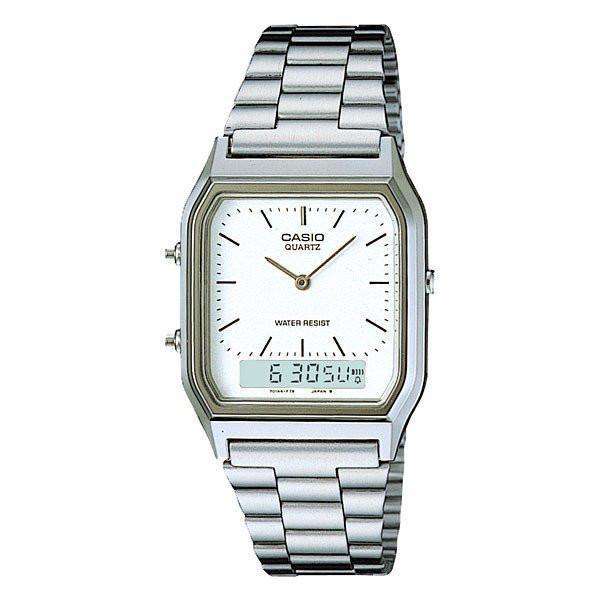 Casio Vintage AQ-230A-7D Silver Stainless Watch Unisex-Watch Portal Philippines