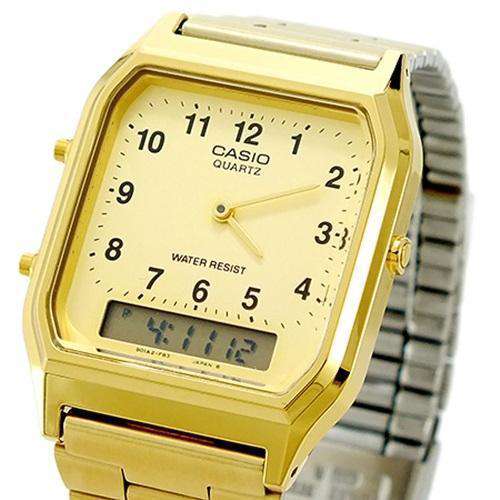 Casio Vintage AQ-230GA-9B Gold Plated Watch Unisex-Watch Portal Philippines