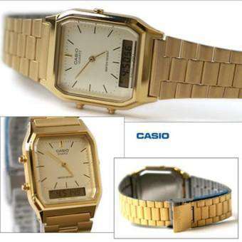 Casio Vintage AQ-230GA-9D Gold Plated Watch Unisex-Watch Portal Philippines