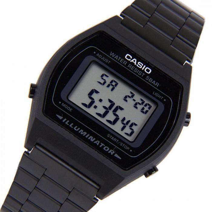 Casio Vintage B640WB-1A Black Stainless Steel Watch For Men and Women-Watch Portal Philippines