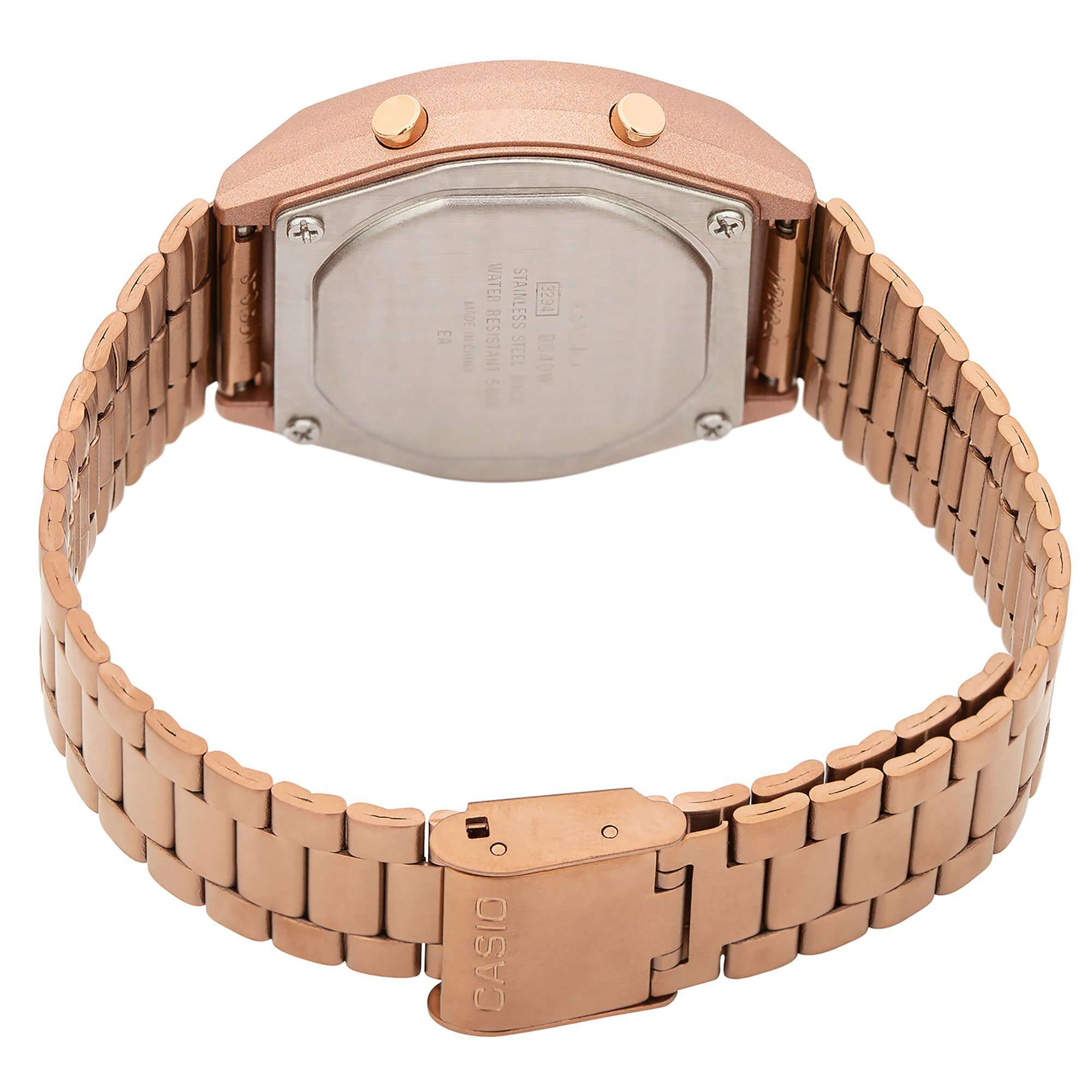 Casio Vintage B640WCG-5DF Rose Gold Stainless Strap Watch for Men and Women-Watch Portal Philippines