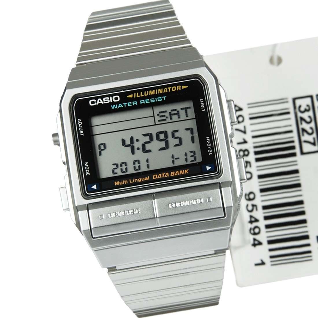 Casio Vintage DB-380-1D Silver Stainless Watch For Men and Women-Watch Portal Philippines