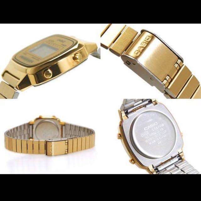 Casio Vintage LA670WGA-9D Gold Plated Watch for Women-Watch Portal Philippines