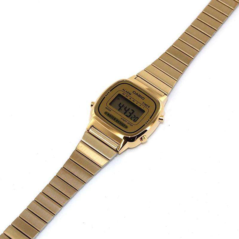 Casio Vintage LA670WGA-9D Gold Plated Watch for Women-Watch Portal Philippines