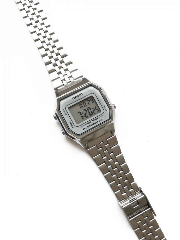 Casio Vintage LA680WA-7DF Silver Stainless Watch for Women-Watch Portal Philippines