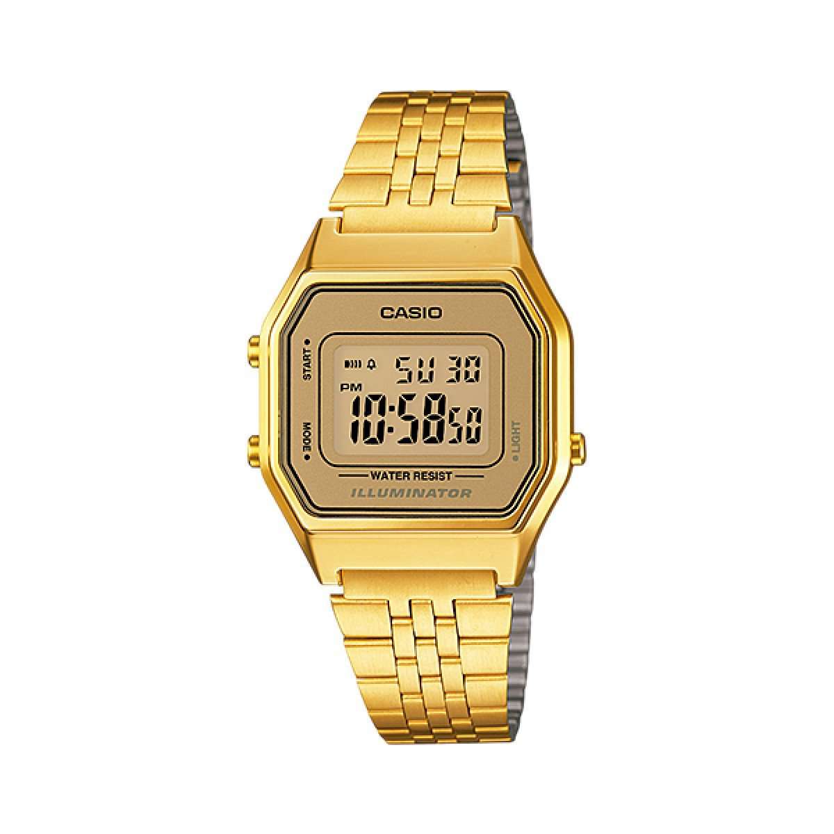 Casio Vintage LA680WGA-9D Gold Plated Watch for Women-Watch Portal Philippines