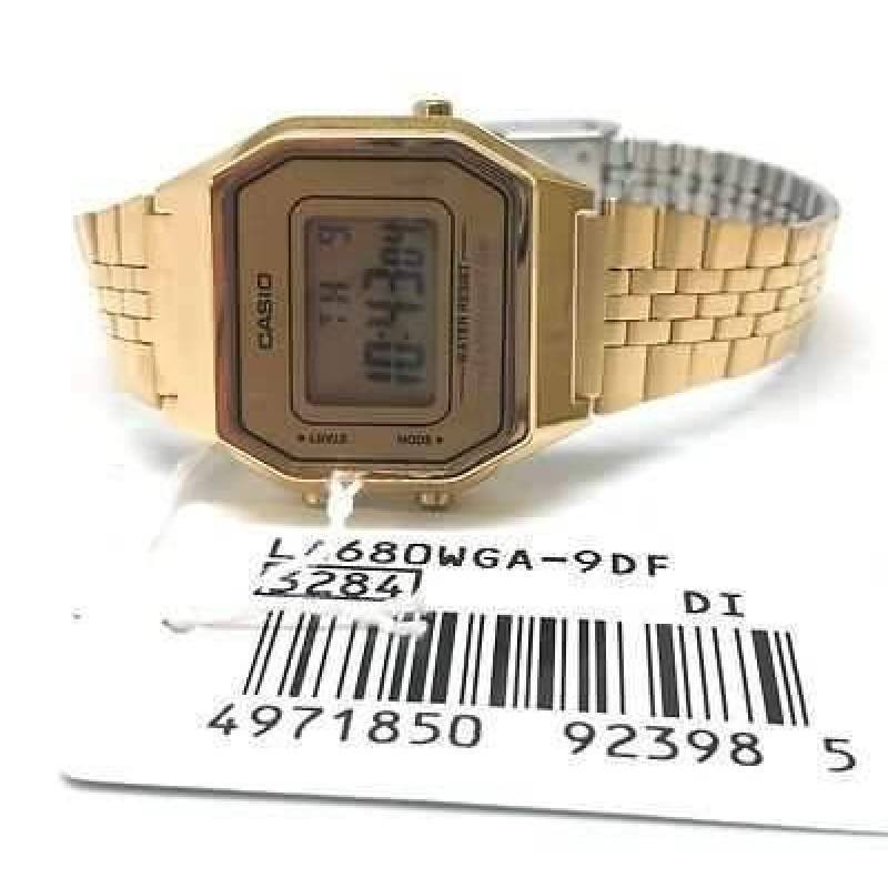 Casio Vintage LA680WGA-9D Gold Plated Watch for Women-Watch Portal Philippines