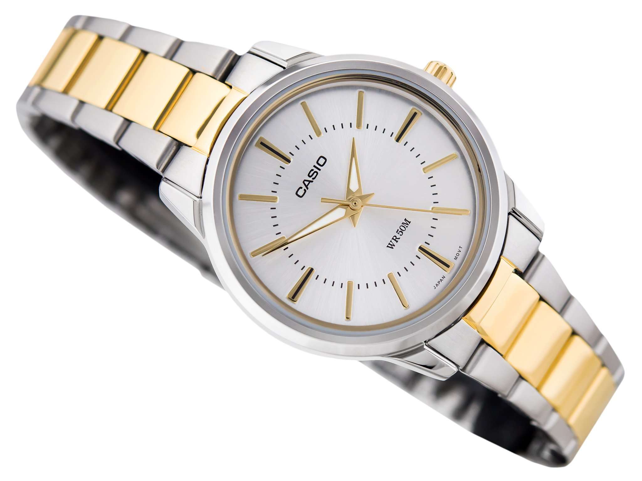 Casio Vintage LTP-1303SG-7AVDF Two Tone Watch For Men & Women-Watch Portal Philippines