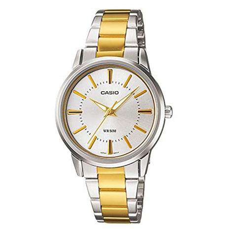 Casio Vintage LTP-1303SG-7AVDF Two Tone Watch For Men & Women-Watch Portal Philippines