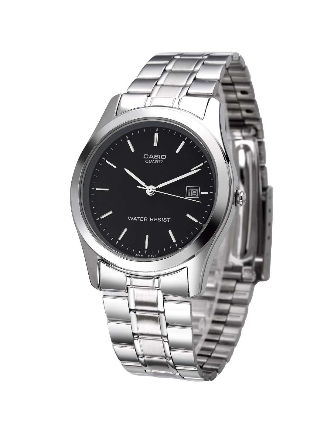 Casio Vintage MTP-1141A-1A Black Dial/ Silver Stainless Steel Strap Men's Watch-Watch Portal Philippines