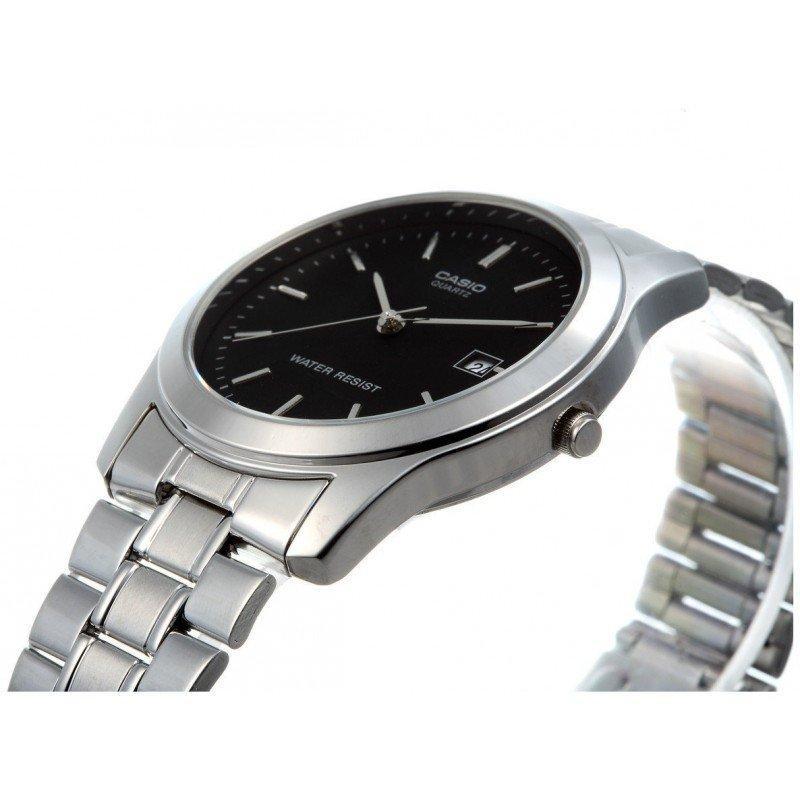 Casio Vintage MTP-1141A-1A Black Dial/ Silver Stainless Steel Strap Men's Watch-Watch Portal Philippines