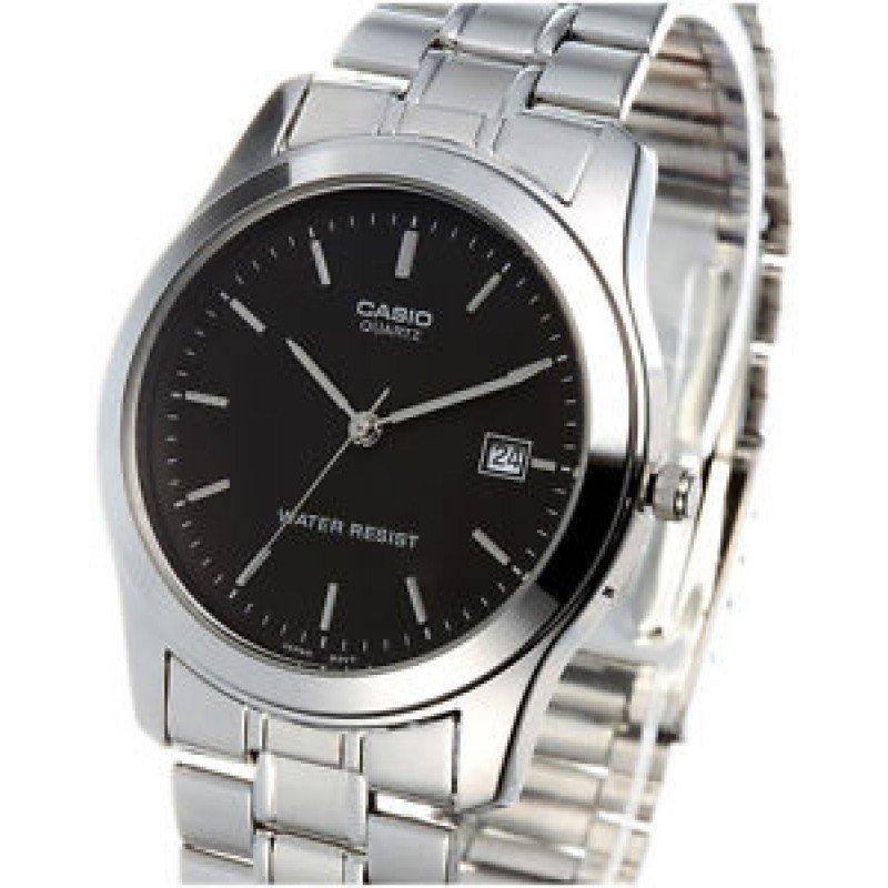 Casio Vintage MTP-1141A-1A Black Dial/ Silver Stainless Steel Strap Men's Watch-Watch Portal Philippines