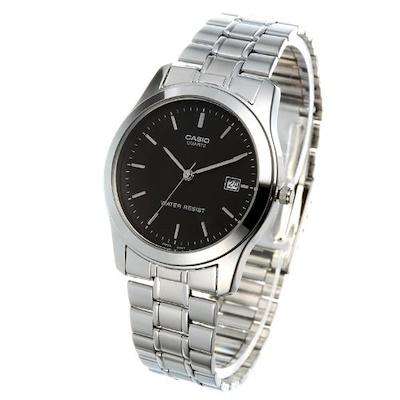 Casio Vintage MTP-1141A-1A Black Dial/ Silver Stainless Steel Strap Men's Watch-Watch Portal Philippines