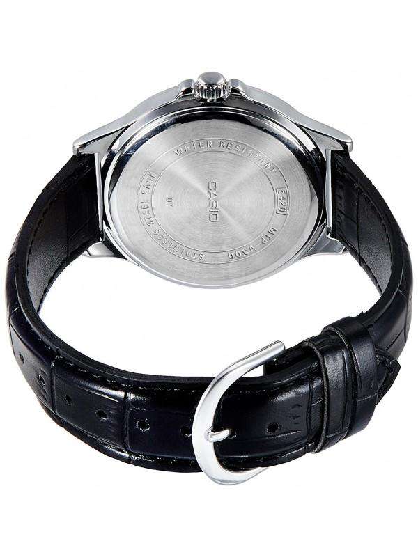 Casio Vintage MTP-V300L-1A Black Leather Watch for Men-Watch Portal Philippines