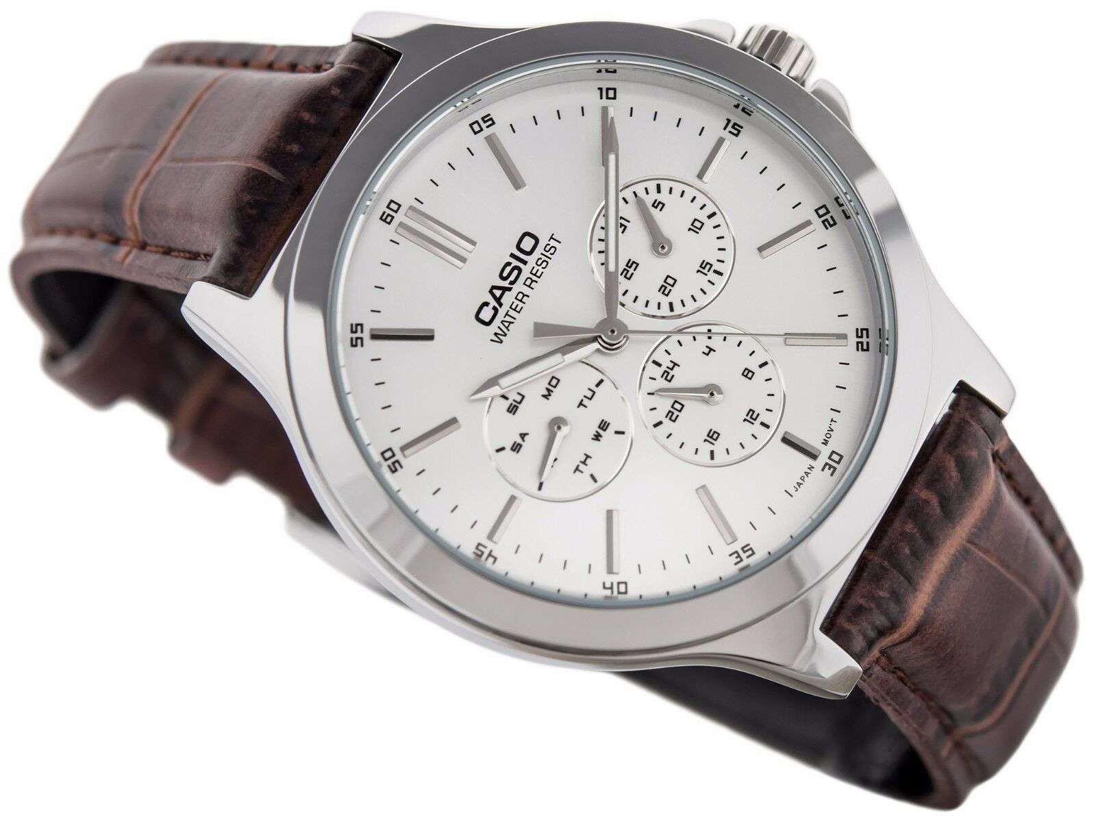 Casio Vintage MTP-V300L-7A Brown Leather Watch for Men-Watch Portal Philippines