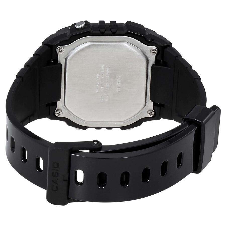 Casio W-215H-1A Black Resin Watch for Men and Women-Watch Portal Philippines