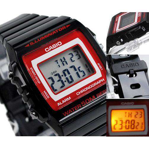 Casio W-215H-1A2 Black Resin Strap Watch for Men and Women-Watch Portal Philippines