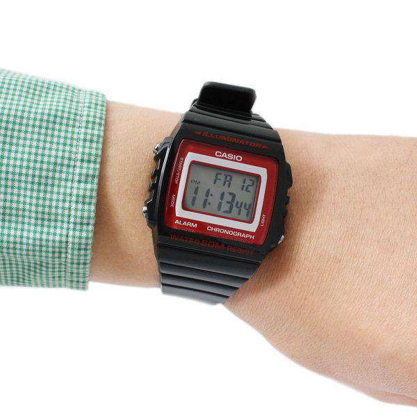 Casio W-215H-1A2 Black Resin Strap Watch for Men and Women-Watch Portal Philippines