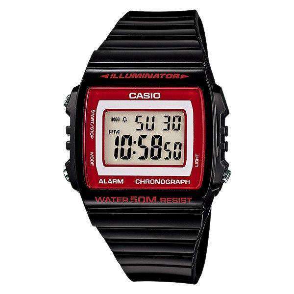 Casio W-215H-1A2 Black Resin Strap Watch for Men and Women-Watch Portal Philippines