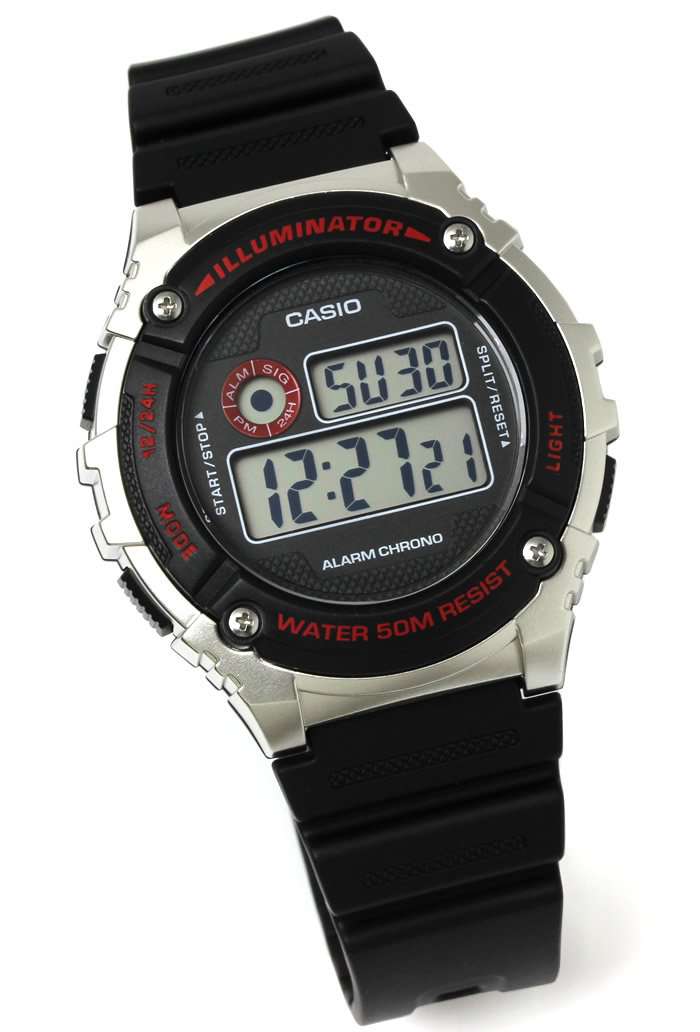 Casio W-216H-1C BLACK Digital Watch for Men-Watch Portal Philippines