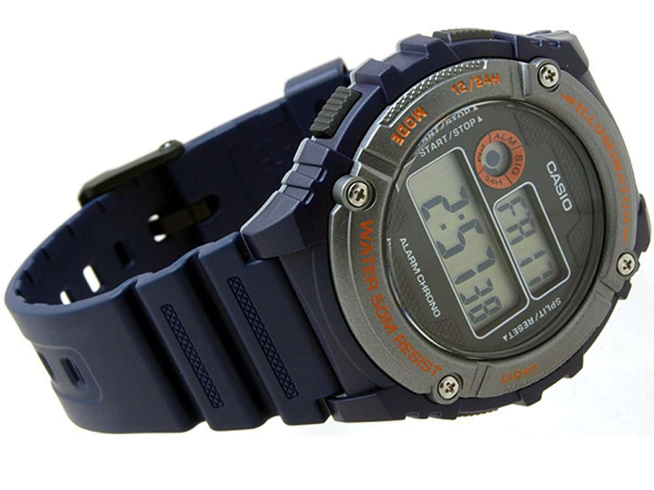 Casio W-216H-2B Blue Resin Digital Watch for Men-Watch Portal Philippines