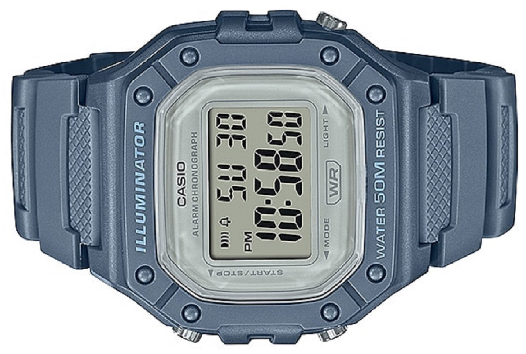 Casio W-218HC-2A Blue Denim Resin Watch-Watch Portal Philippines