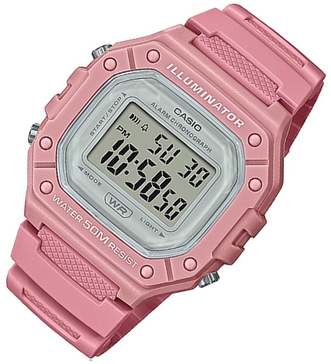 Casio W-218HC-4A Pink Resin Watch-Watch Portal Philippines