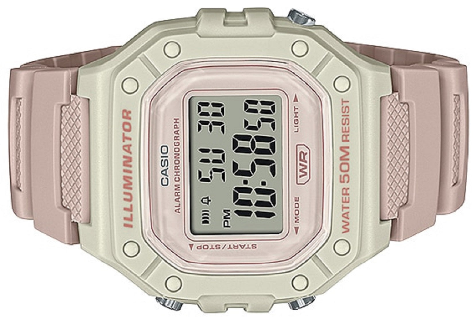 Casio W-218HC-4A2 Pink Resin Watch-Watch Portal Philippines