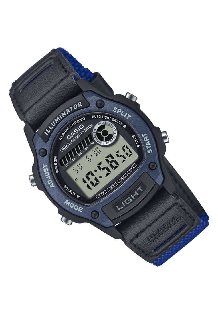 Casio W-220HF-2A Digital Leather Strap Watch for Men-Watch Portal Philippines