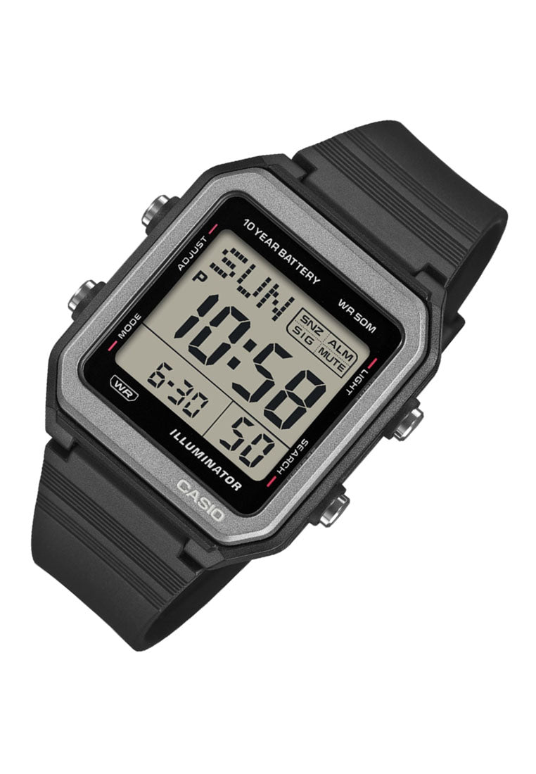 Casio W-221H-1AVDF Rubber Strap Digital Watch for Men-Watch Portal Philippines