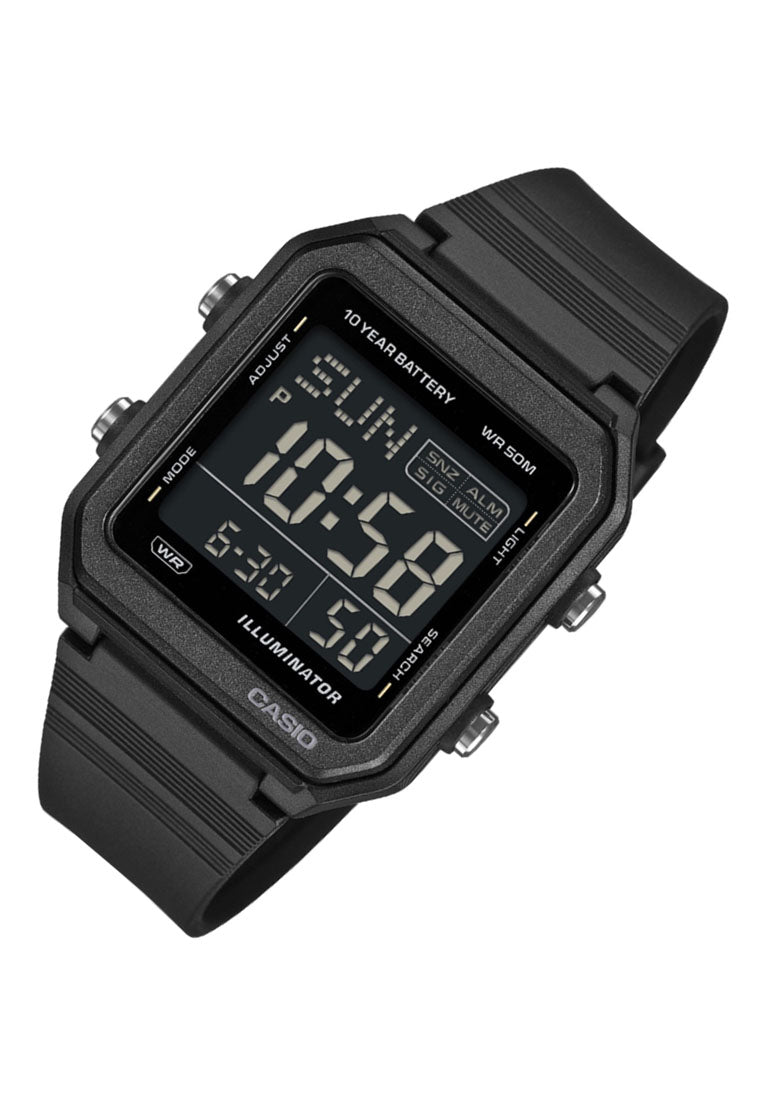 Casio W-221H-1BVDF Rubber Strap Digital Watch for Men-Watch Portal Philippines