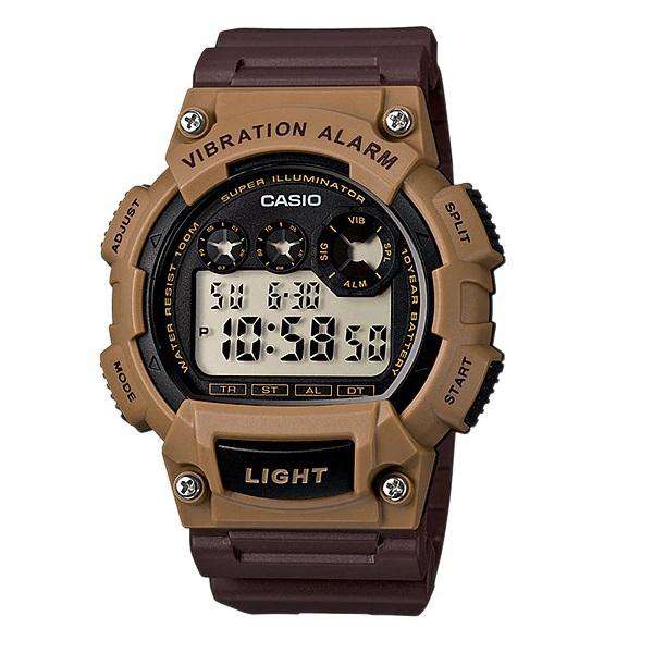 Casio W-735H-5A Brown Resin Watch for Men-Watch Portal Philippines