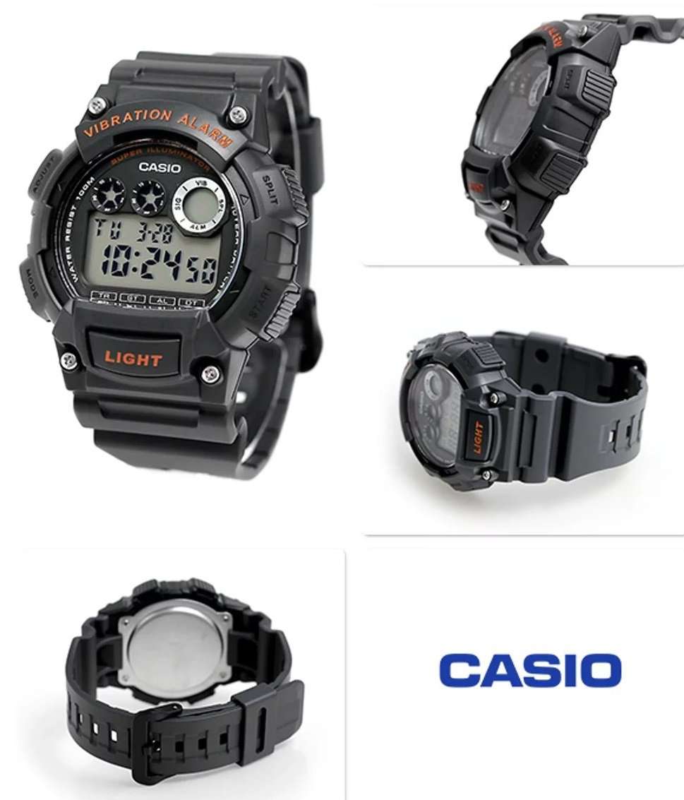 Casio W-735H-8A Black Resin Watch for Men-Watch Portal Philippines
