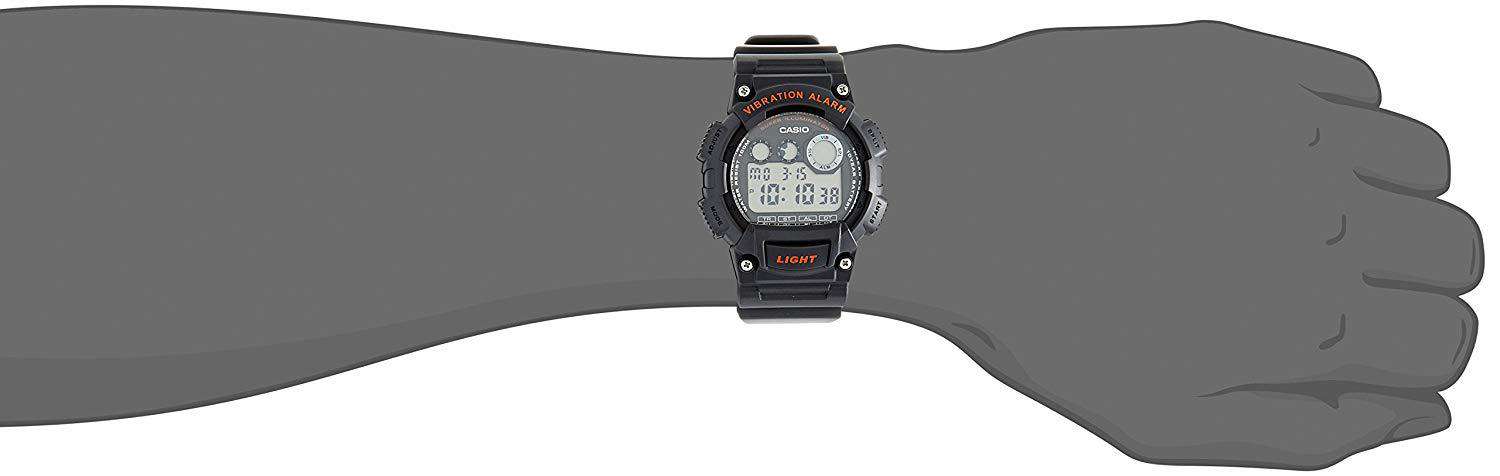 Casio W-735H-8A Black Resin Watch for Men-Watch Portal Philippines