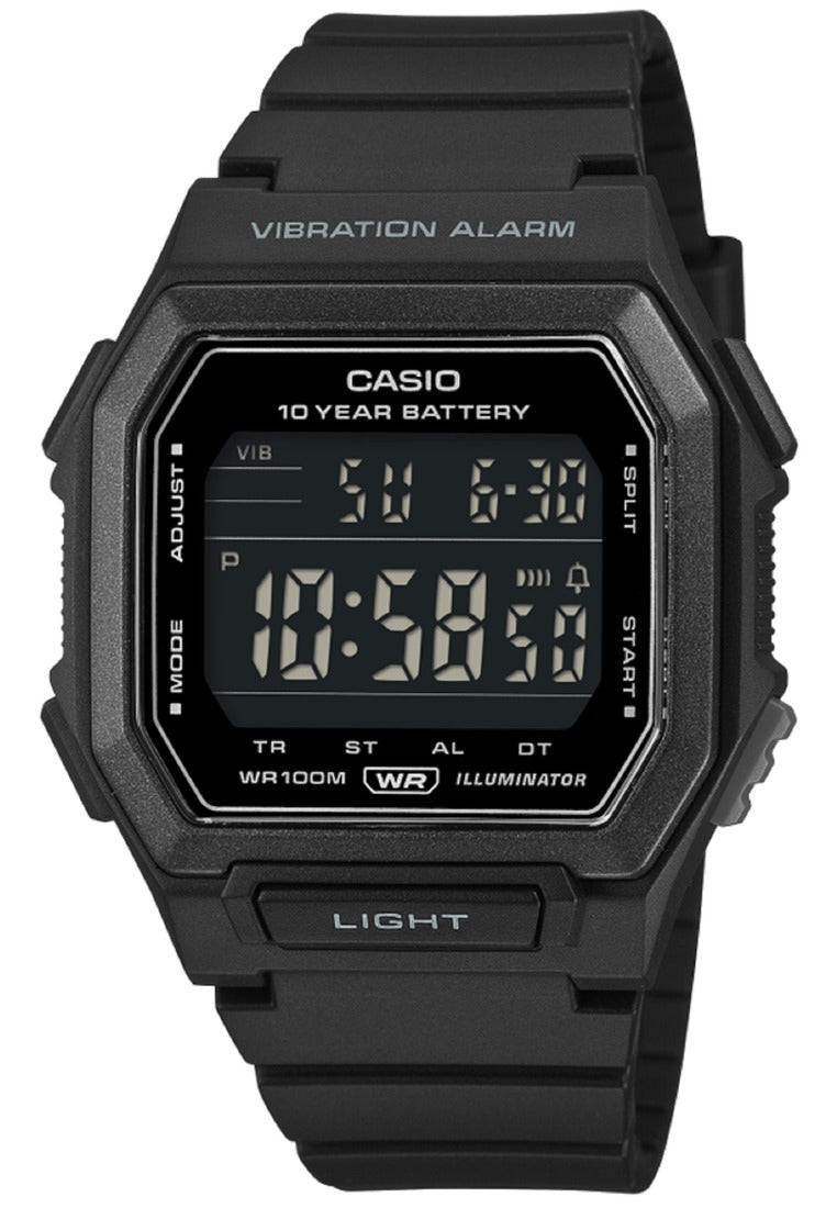 Casio W-738H-1BVDF Rubber Strap Digital Watch for Men-Watch Portal Philippines