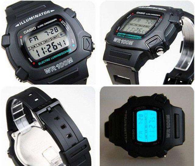 Casio W-740-1VSD Black Resin Watch for Men-Watch Portal Philippines