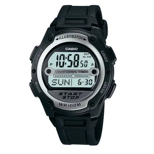 Casio W-756-1AVDF Black Resin Watch for Men and Women-Watch Portal Philippines