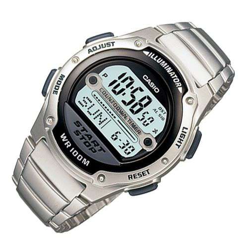 Casio W-756D-1AVDF Silver Stainless Watch for Men-Watch Portal Philippines