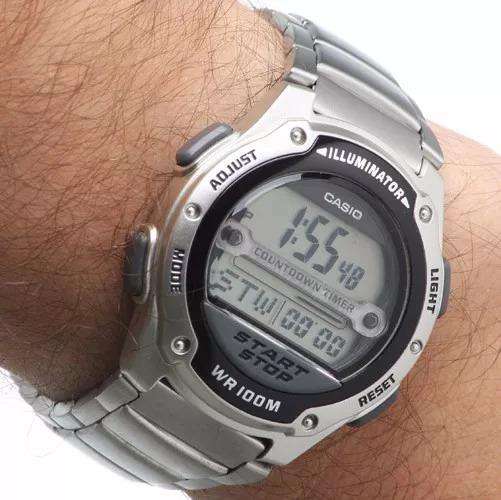 Casio W-756D-1AVDF Silver Stainless Watch for Men-Watch Portal Philippines