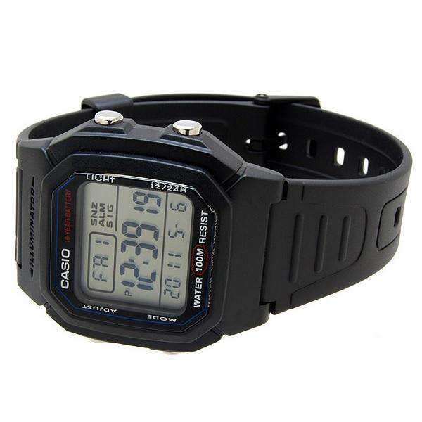 Casio Men's Watch Chronograph Digital Square Black, 53% OFF