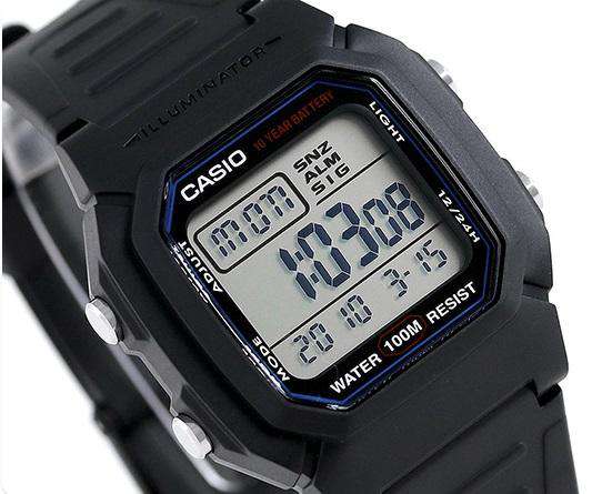 Casio W-800H-1AVDF Black Resin Strap Watch for Men-Watch Portal Philippines