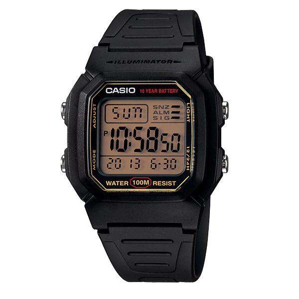 Casio W-800HG-9AVDF Black Resin Watch for Men and Women-Watch Portal Philippines