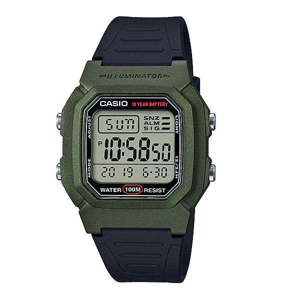 Casio W-800HM-3AVDF Black Resin Watch for Men and Women-Watch Portal Philippines
