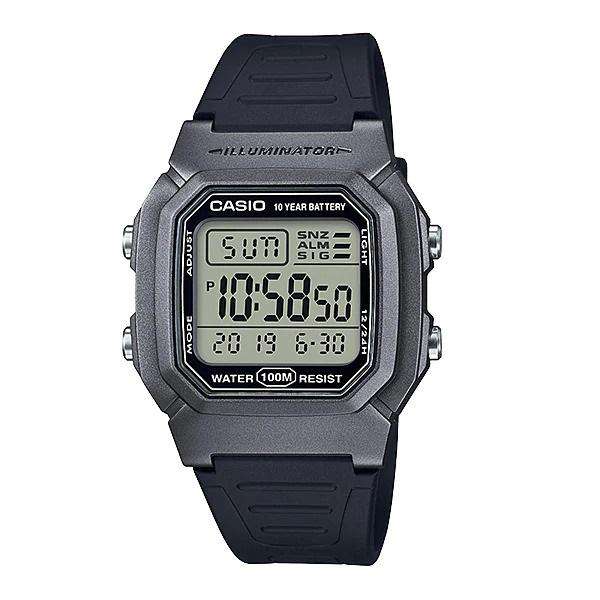 Casio W-800HM-7AVDF Black Resin Watch for Men and Women-Watch Portal Philippines