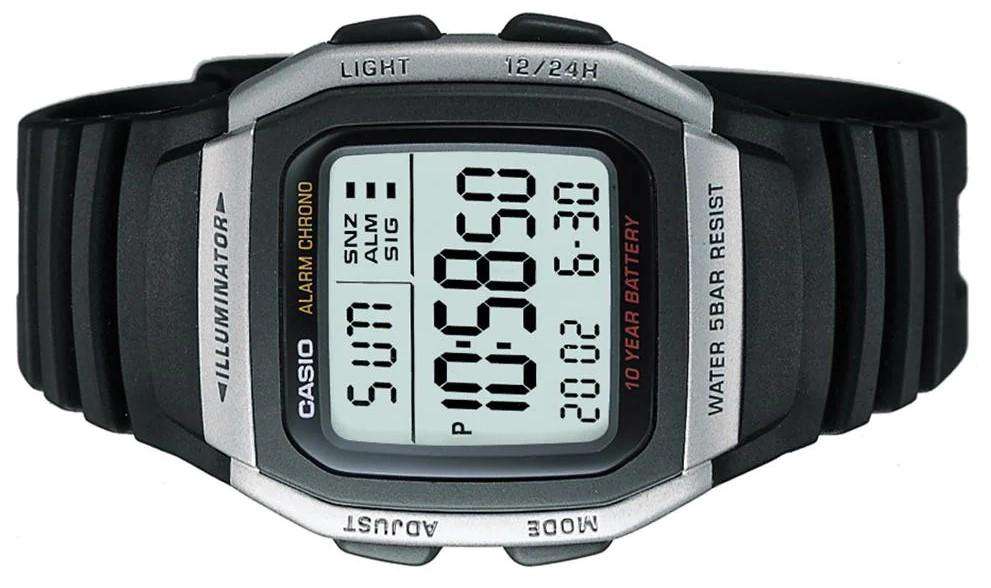 Casio W-96H-1AVDF Black Resin Watch for Men and Women-Watch Portal Philippines