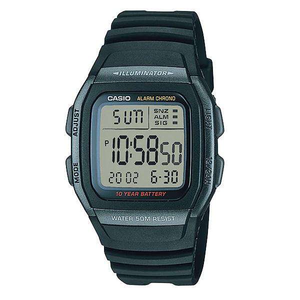 Casio W-96H-1BVDF Black Resin Watch for Men and Women-Watch Portal Philippines