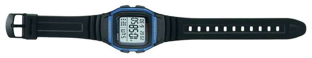 Casio W-96H-2AVDF Black Resin Watch for Men and Women-Watch Portal Philippines